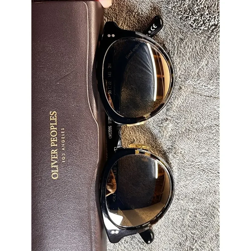 Oliver Peoples Spelman OV5323S Round Tinted Black Brown Gradient UV400 50 frames